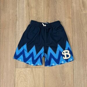 BKTSQD Chevron Youth Shorts - Ocean Blaze